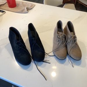 Clark heeled booties. Size 9